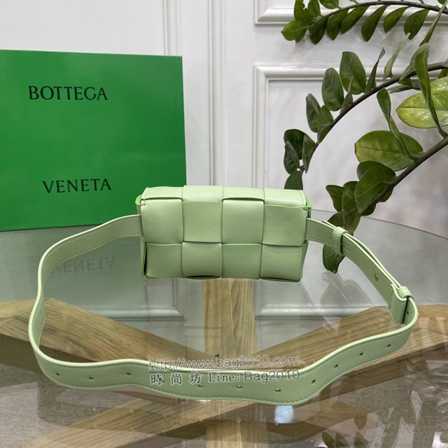Bottega veneta高端女包 KF0015牛油果色 寶緹嘉CAEESTTE腰包 BV經典款手工編織手包腰包胸包斜挎包  gxz1212